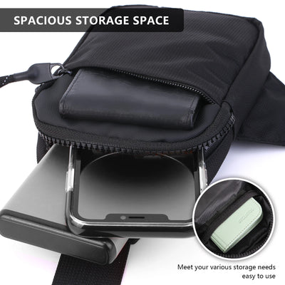 Mini Nylon Crossbody Bag For Men Unisex Lightweight Satchel - Smarsty
