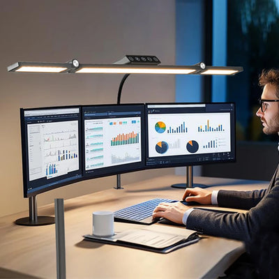 LED Desk Lamp with Stepless Dimming and Adjustable Brightness - Smarsty