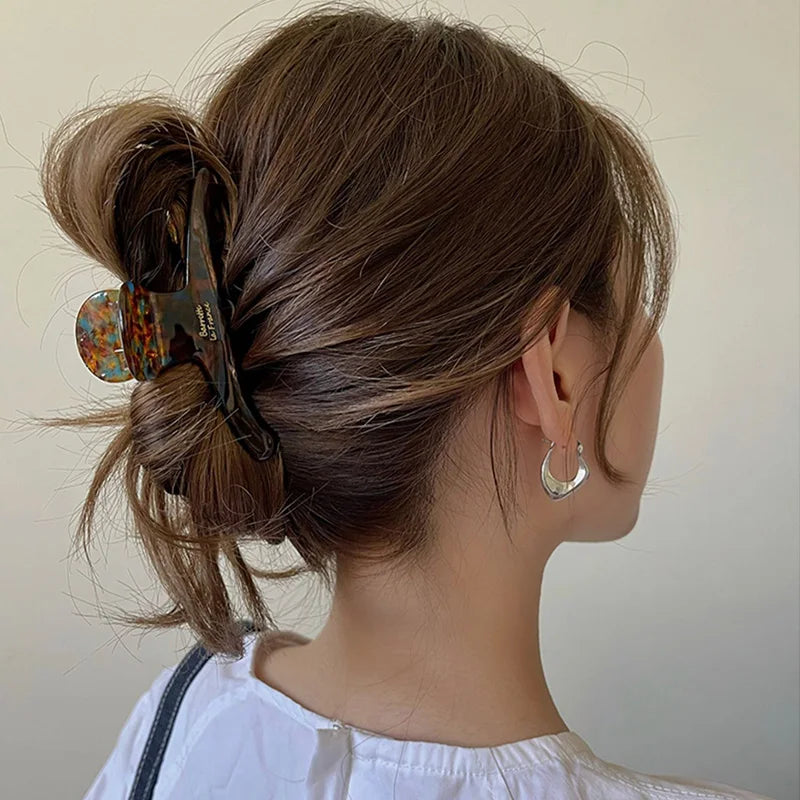 Acetate Hair Claw Clip For Women Vintage Secure Hold - Smarsty