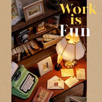 DIY Wooden Miniature Doll House Model Building Kits Small House Toy With Furniture For Children Gift Wooden Crafts Dollhouse by Smarsty