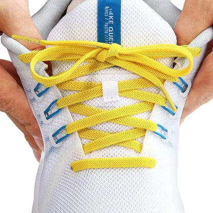 Classic Elastic Shoelaces Flat Sneakers Shoe Laces 7mm Width Shoelace for Kids Adults Shoe Lace Accessories Shoestring Fashion - Smarsty