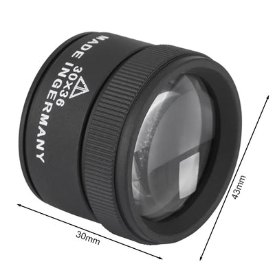 30X 36mm Magnifying Glass for Precision Work K9 Optical Lens Monocle Watch Magnifier Loupe Handheld Coin Stamps Jewelry Loupe