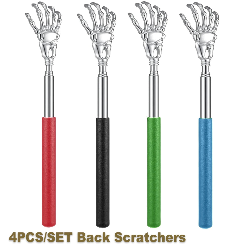 Portable Extendable Back Scratcher Stainless Steel Telescoping Back Scratcher for Both Human and Pets Extendable Back Massager - Smarsty