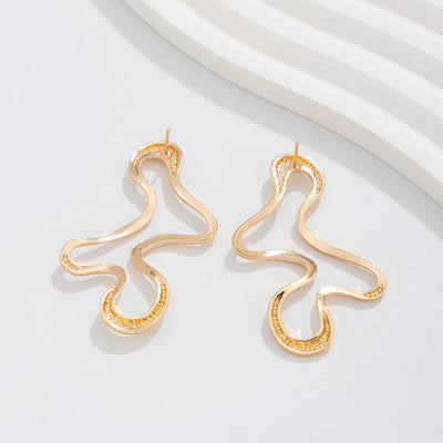 Minimalist Gold Geometric Stud Earrings for Women’s Style - Smarsty