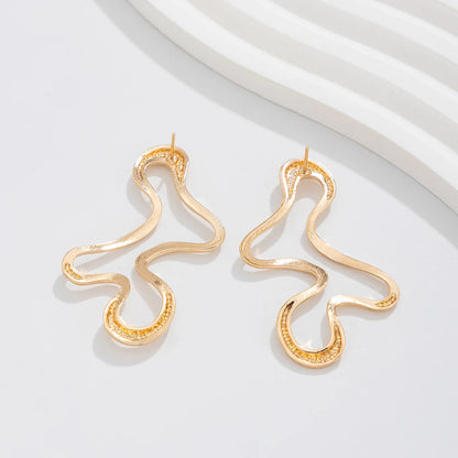 Minimalist Gold Geometric Stud Earrings for Women’s Style - Smarsty