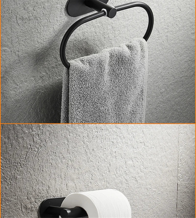 No Drilling Stainless Steel Towel Bar for Bathroom - Smarsty
