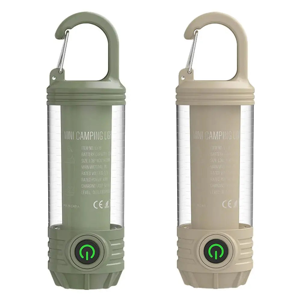 1000LM Super Bright Outdoor Hiking Fishing Tent Lamp 1200mAh Rechargeable Dual Light Source Tent Light Outdoor Camping Lantern
