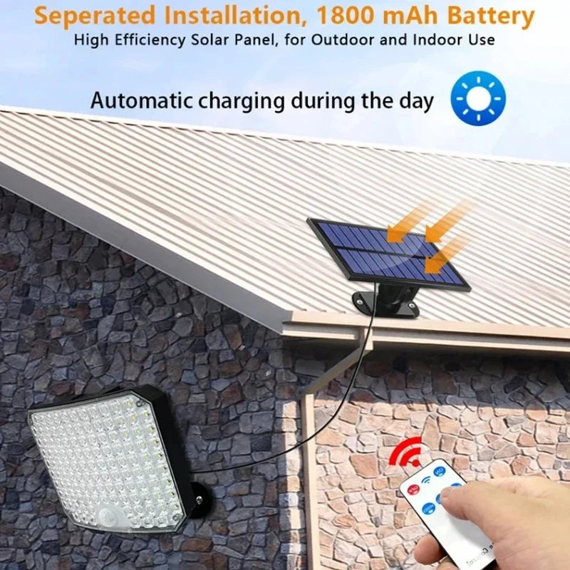 Solar Powered LED Wall Lights with Human Body Sensor - Smarsty