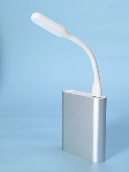 USB LED Light Book Light Flexible Portable Night Light Gooseneck USB Lamp Compatible for Power Bank Notebook Laptop