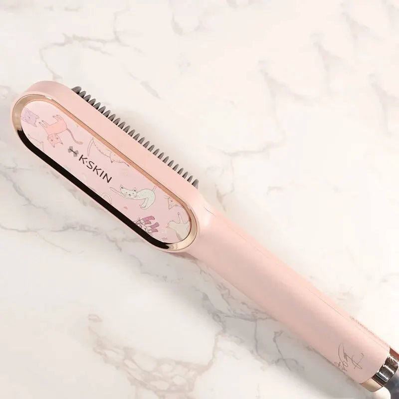 KSKIN 2 in 1 Hair Straightener Brush for Smooth Styling - Smarsty