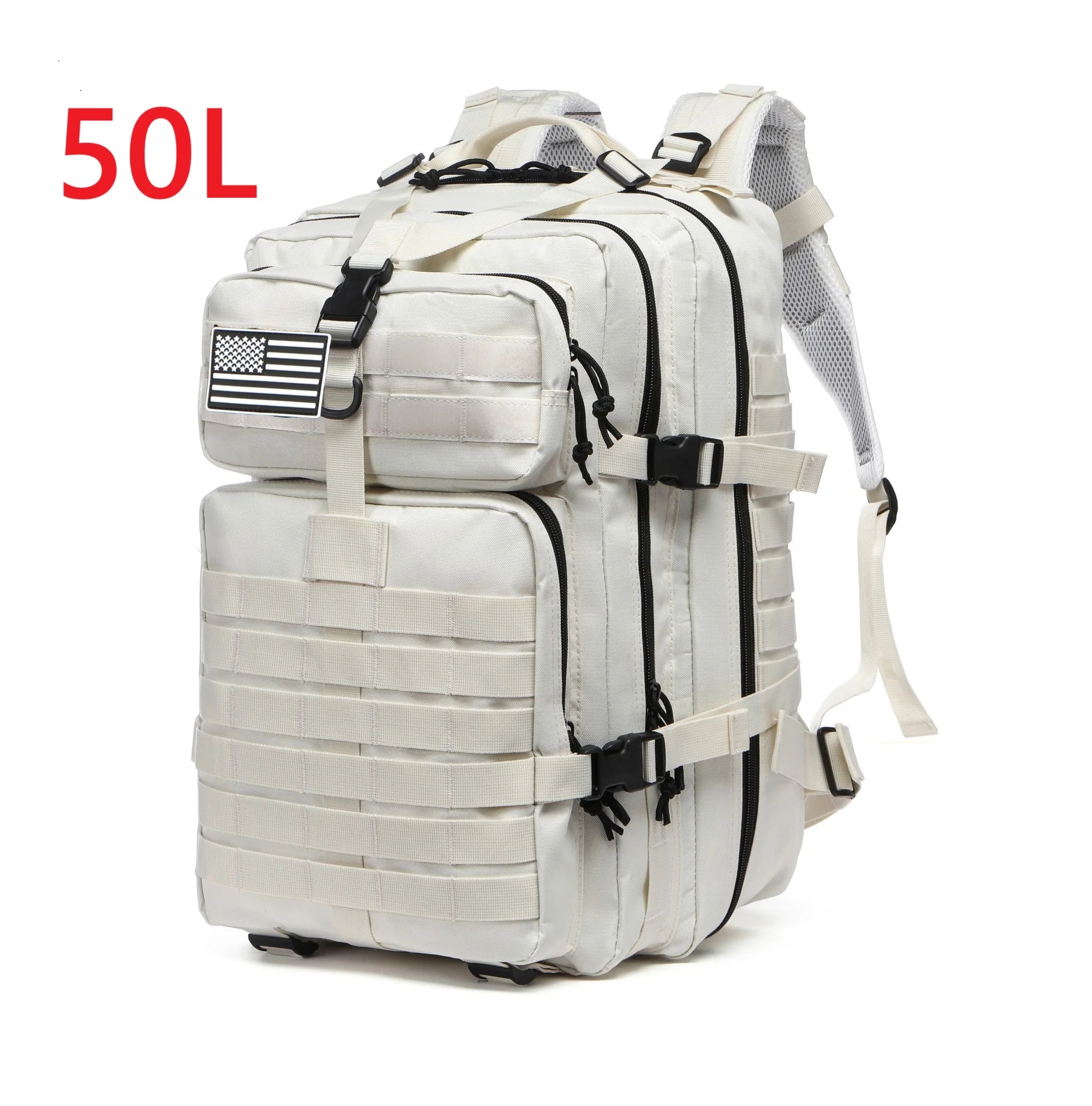 25L/50L Sturdy Nylon Waterproof Tactical Sports Trekking Fishing Hunting Camping Hiking Bag Backpack Outdoor Rucksacks - Smarsty