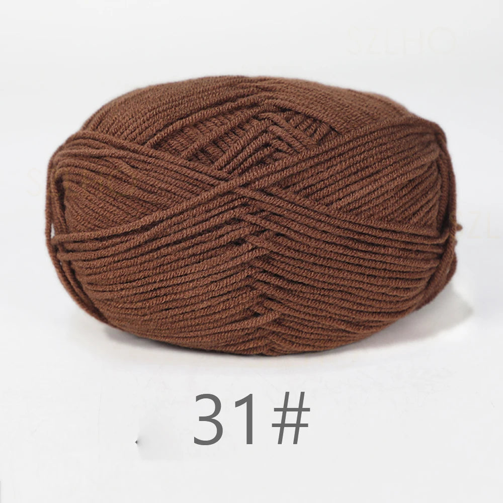 Soft Milk Cotton Yarn for Hand Knitting Projects - Smarsty
