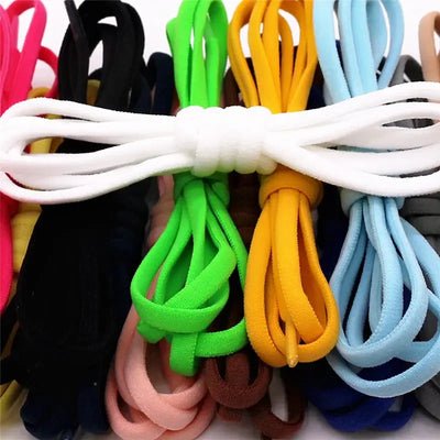 1Pair Elastic Lazy Shoelaces No Tie Shoe Laces Sneakers Flats Shoelaces for Kids Adult Quick Shoelace Fit All Shoes - Smarsty