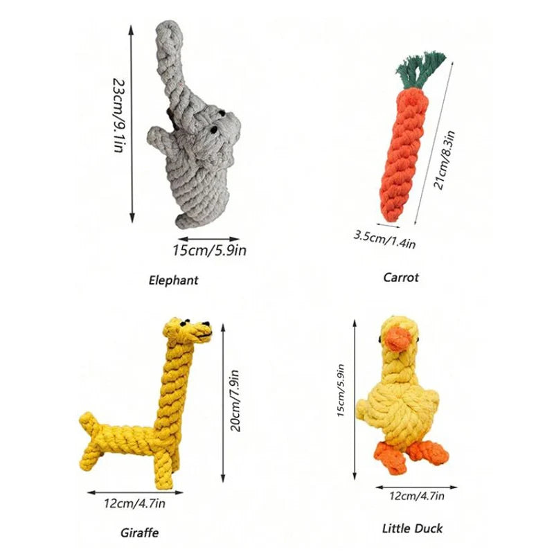 Hand-Woven Cotton Rope Dog Toy for Strong Chewers - Smarsty