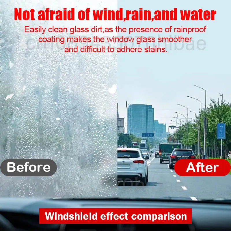 Car Glass Anti-rain Water Spray Repellent Nano Coating Hydrophobic Waterproof Agent Oil Film Removing Auto Glass Film Agent - Smarsty