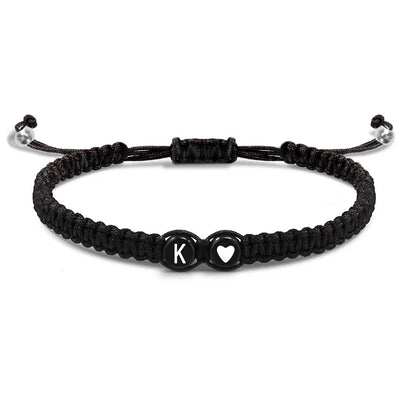 Handmade Adjustable Heart Initial Bracelets for Friendship - Smarsty