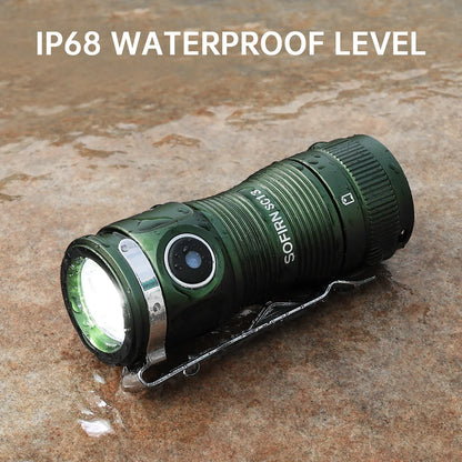 Sofirn SC13 519A 5000K  Mini Powerful Led Light  LED 1100lm 18350 Rechargeable Flashlight with Magnetic