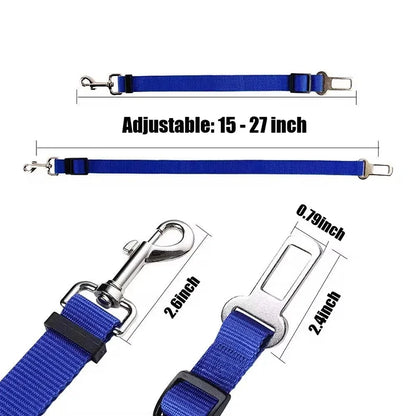 Adjustable Dog Car Seat Belt Harness for Safety - Smarsty