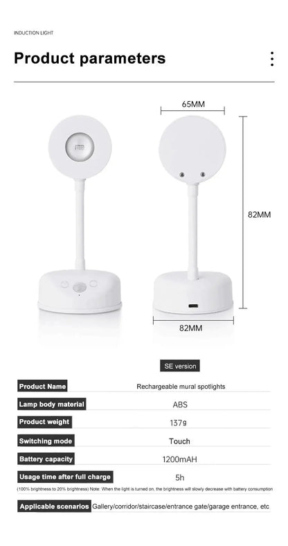 Wireless LED Motion Sensor Night Light for Home - Smarsty