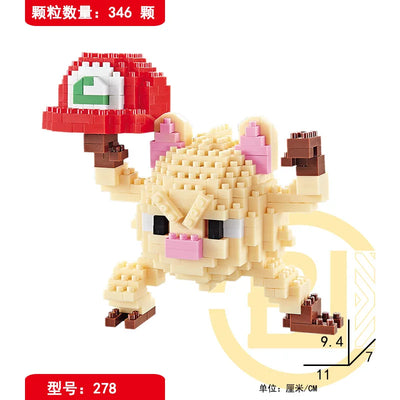 DIY Pokemon Blocks Small Cartoon Mini Building Block Pikachu Charizard Eevee Mewtwo Anime Assemble Action Model Dolls Toys by Smarsty