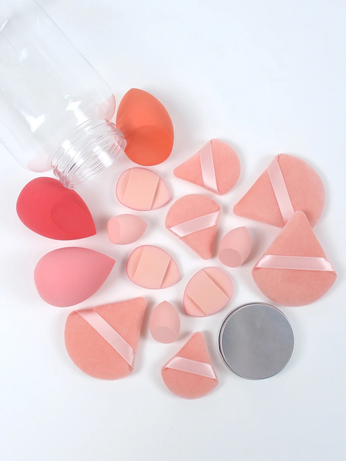 Spring Cosmetic Puff Set with Mini Makeup Eggs and Cushions - Smarsty