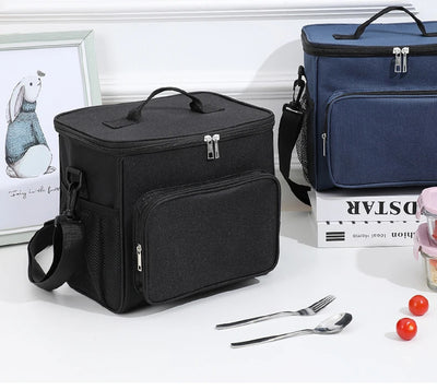 Insulated Lunch Bag With Large Capacity Oxford Cloth - Smarsty