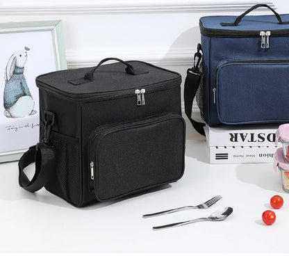 Insulated Lunch Bag With Large Capacity Oxford Cloth - Smarsty