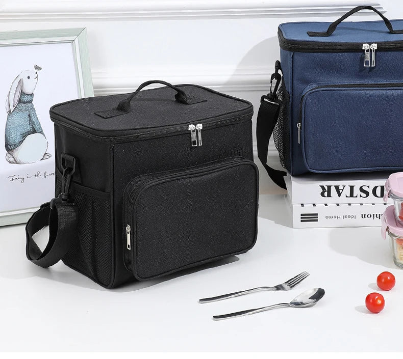 Insulated Lunch Bag With Large Capacity Oxford Cloth - Smarsty