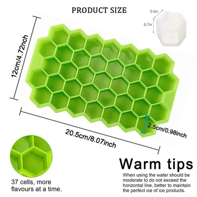 4/6/8/15 Grid Big Ice Tray Mold Giant Jumbo Large Food Grade Silicone Ice Cube Square Tray Mold DIY Ice Maker Ice Cube Tray - Smarsty