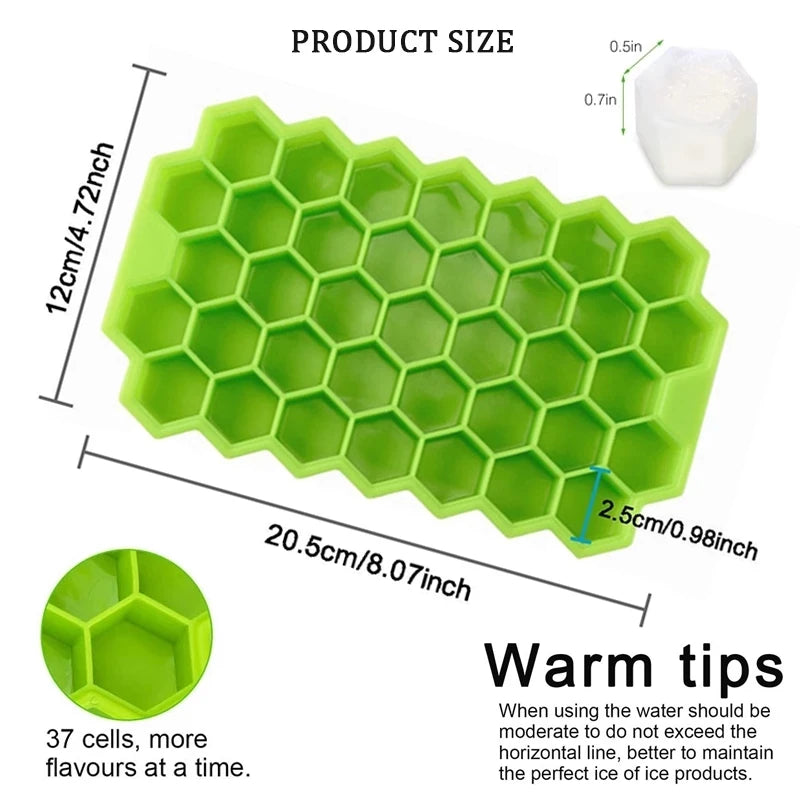 4/6/8/15 Grid Big Ice Tray Mold Giant Jumbo Large Food Grade Silicone Ice Cube Square Tray Mold DIY Ice Maker Ice Cube Tray - Smarsty