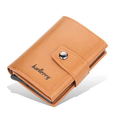 New RFID Men Card Wallets Hasp Small Card Wallets Slim Mini Men's Wallet High Qaulity Card Clip Photo Holder Short Male Purses - Smarsty