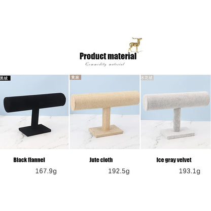 Velvet Jewelry Display Stand for Necklaces and Bracelets - Smarsty
