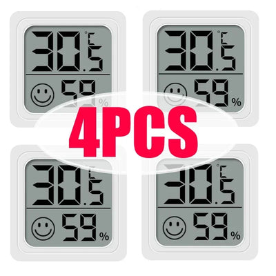 1/2/3/4/6PCS Mini LCD Digital Thermometer Hygrometer Indoor Room Temperature Humidity Meter Sensor Gauge Weather Station Set