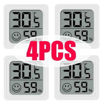 1/2/3/4/6PCS Mini LCD Digital Thermometer Hygrometer Indoor Room Temperature Humidity Meter Sensor Gauge Weather Station Set