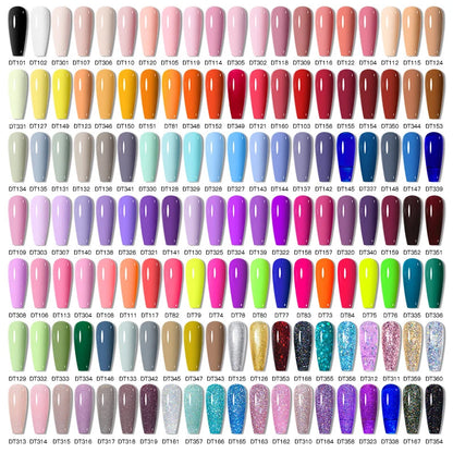 Macaron Series Gel Nail Polish Set with Glitter - Smarsty
