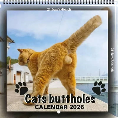 2026 Pooping Dog Calendar-Year Monthly Planner & Agenda Schedule Organizer Wall Calendar Funny Party Gag Gifts for Friends - Smarsty
