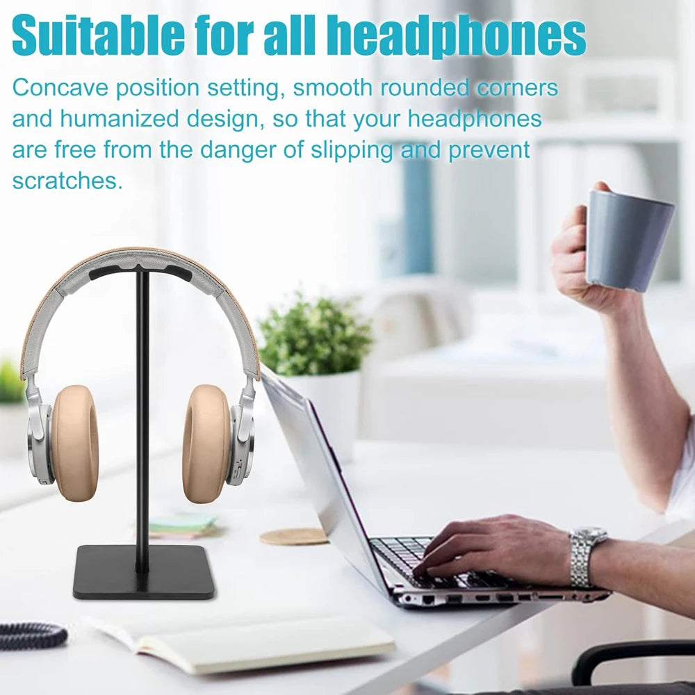 Universal Aluminium Headset Stand with Flexible Design - Smarsty