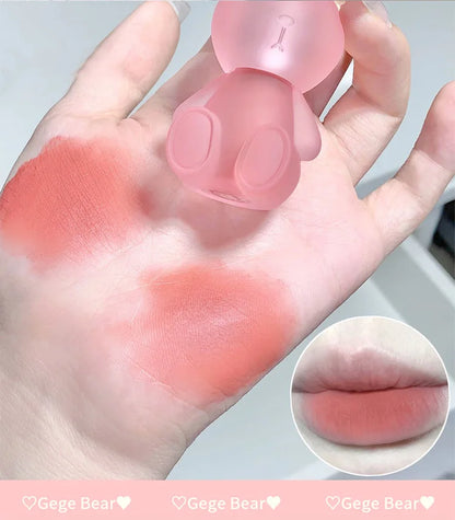 Gege Bear Rabbit Matte Velvet Lip Glaze Long Lasting Moisture - Smarsty
