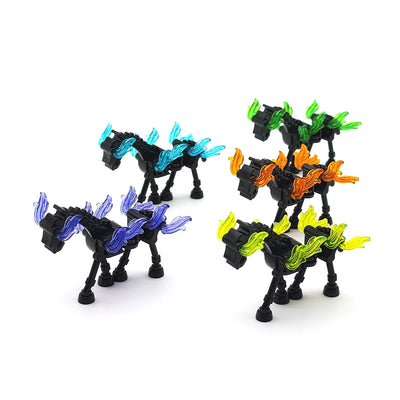 MOC Halloween Skeleton Army Mini Doll Building Blocks DIY Assembled Building Blocks Character Doll Skeleton Horse Ornaments Toy - Smarsty