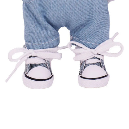3.8cm Doll Shoes For labubu 17cm Plush Doll Clothes Accessories Girl's Toys ,Christmas Festival Birthday Gift