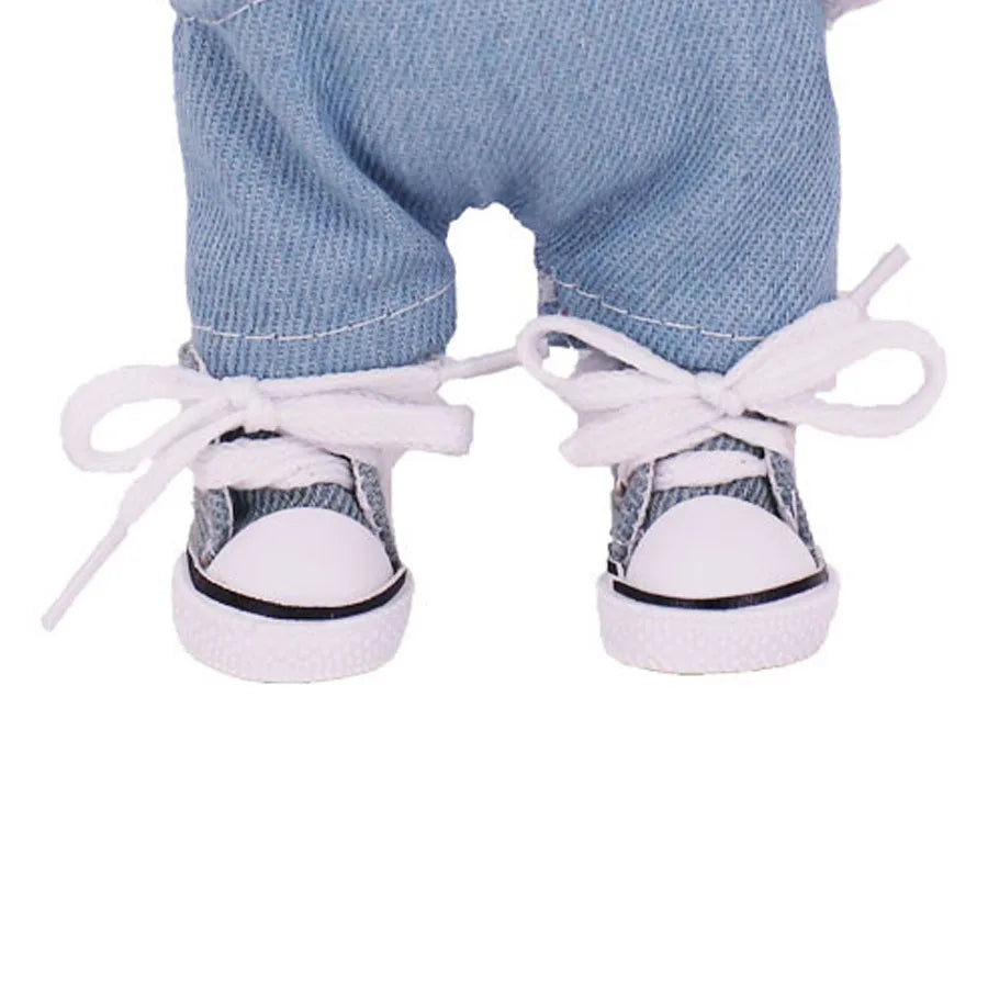 3.8cm Doll Shoes For labubu 17cm Plush Doll Clothes Accessories Girl's Toys ,Christmas Festival Birthday Gift