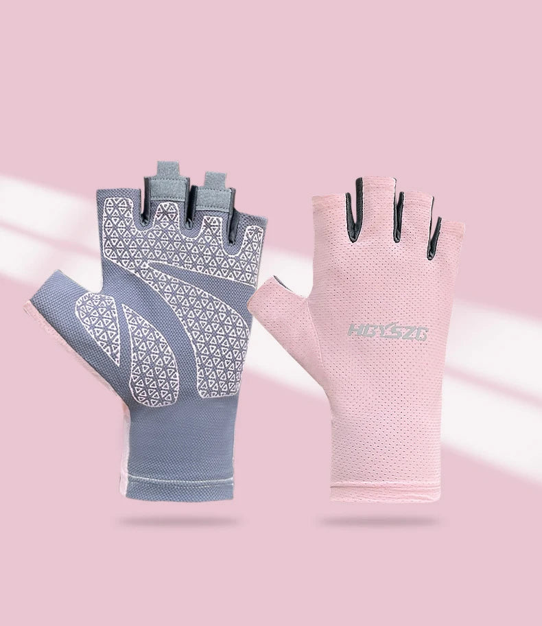Breathable Non Slip Fingerless Cycling Gloves for Men and Women - Smarsty