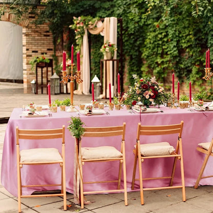 Satin Rectangle Tablecloth for Elegant Wedding Decor - Smarsty