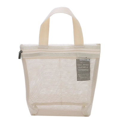 Mesh Makeup Toiletry Storage Bags Handbags Portable Travel Washing Body Shower Tools Organizer Hanging Cosmetic Organizer Pouch - Smarsty