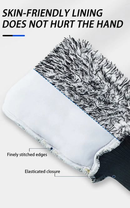 Car Wheel Brush With Premium Microfiber And Non Slip Handle - Smarsty