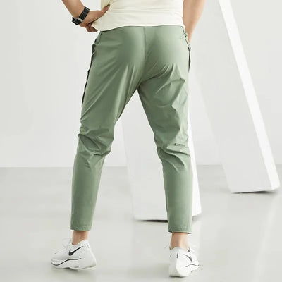 Men's Running Pants Sportswear Jogging Sweatpants Quick Dry Thin Tracksuit Elastic Gym Fitness Trousers Training Sport Pants Men - Smarsty