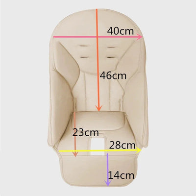 Baby Stroller Leather Cushion Baby Dining Chair Leather Cover PU Composite Sponge Cushion Baby Cover Chair Seat Case Accessories by Smarsty