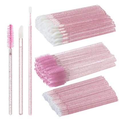 50Pcs Disposable Eyelash Brushes for Makeup Application - Smarsty
