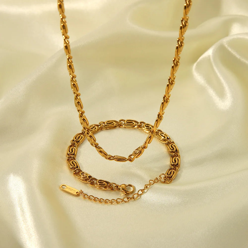 Stainless Steel Geometric Jewelry Set for Women - Smarsty