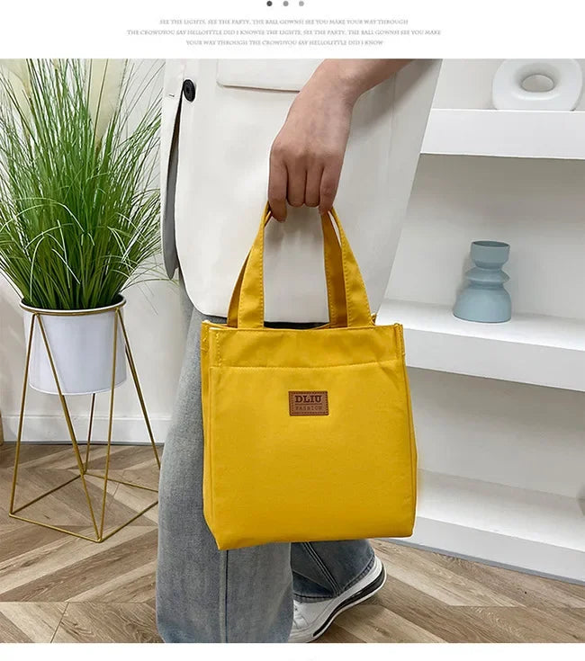 Large Capacity Insulated Lunch Bag With Sturdy Top Handle - Smarsty